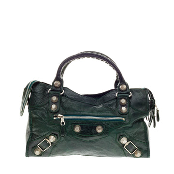 Balenciaga City Giant Studs Leather Medium