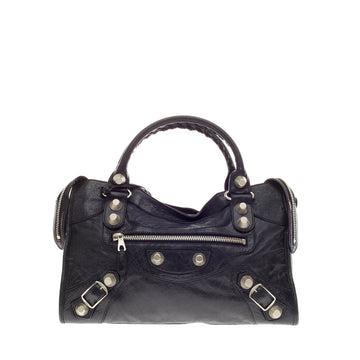 Balenciaga City Giant Studs Leather Medium