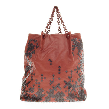 Bottega Veneta Limited Edition Mosaico Laque Tote Leather