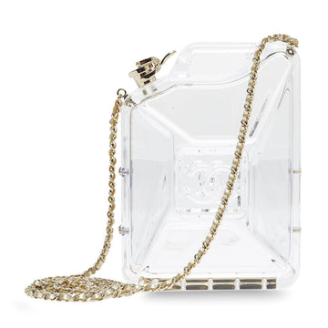 Chanel Dubai By Night Gas Can Minaudiere Clear Plexiglass