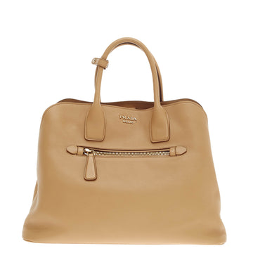 Prada Cuir Open Promenade Tote Calfskin Leather -