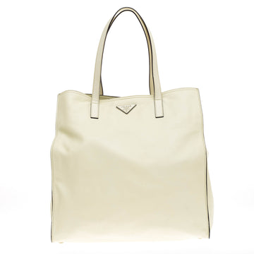 Prada Soft Convertible Tote Calfskin Large
