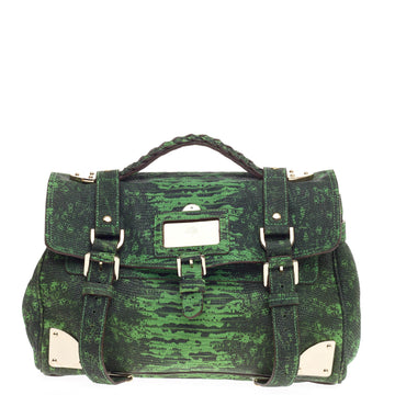 Mulberry Travel Day Bag Lizard Print Leather Medium