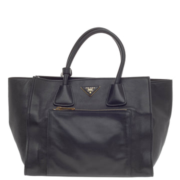 Prada Front Pocket Wing Tote Soft Calfskin -