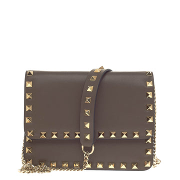 Valentino Rockstud Flap Crossbody Leather -