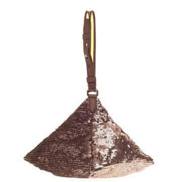 Givenchy Pyramid Wristlet Leather and Sequins Mini