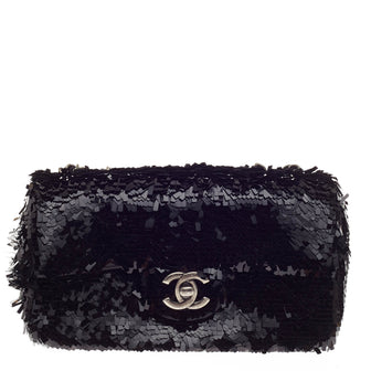 Chanel Flap Bag Embroidered Sequin Medium 