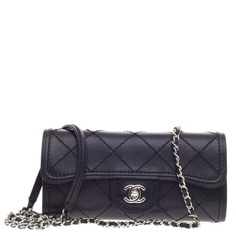 Chanel Citizen Chain Clutch Quilted Calfskin Small