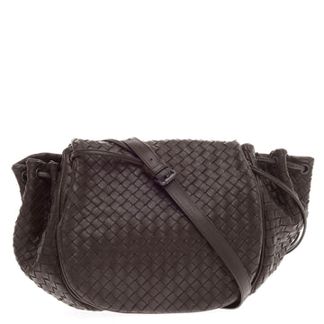 Bottega Veneta Flap Messenger Bag Intrecciato Nappa Medium