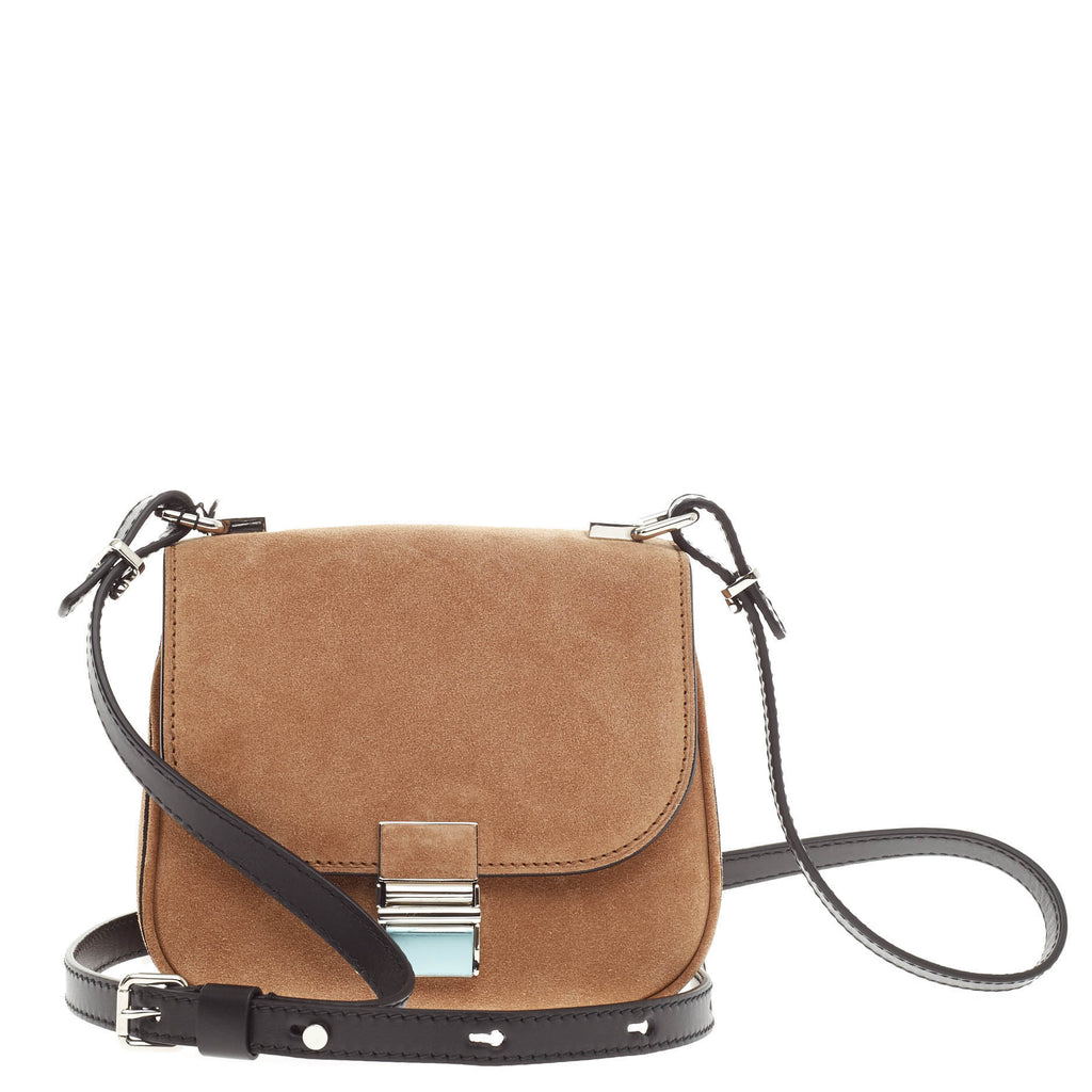 Buy Proenza Schouler Kent Satchel Suede Tiny Neutral 422101