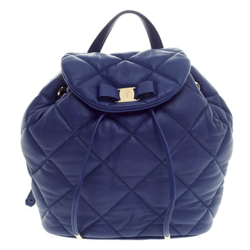 Salvatore Ferragamo Giuliette Backpack Quilted Leather