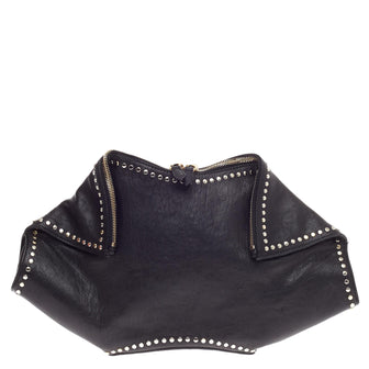 Alexander McQueen De Manta Clutch Studded Leather Large