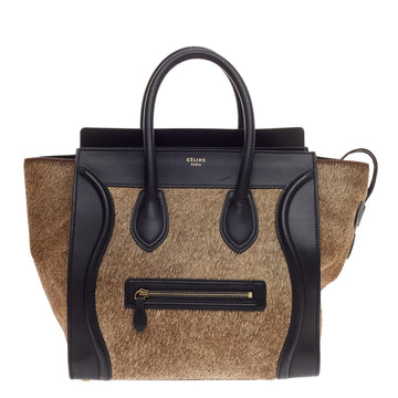 Celine Luggage Pony Hair Mini