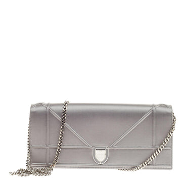 Christian Dior Diorama Wallet on Chain Satin