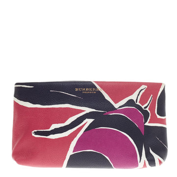 Burberry Book Cover Pouch Printed Leather -
