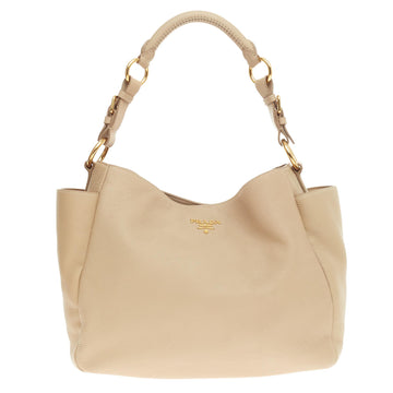 Prada Side Pocket Hobo Vitello Daino