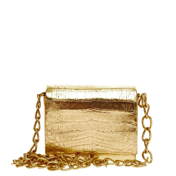 Nancy Gonzalez Chain Crossbody Crocodile Small