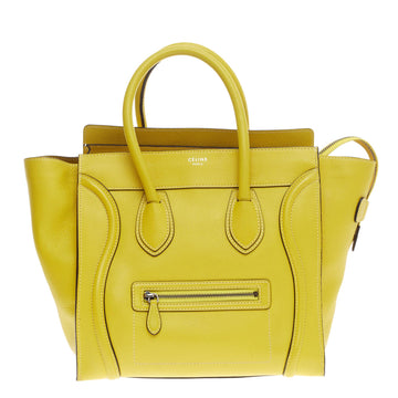 Celine Luggage Grainy Leather Mini