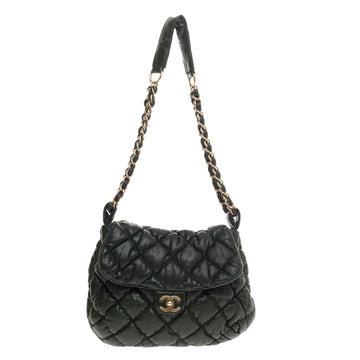 Chanel Bubble Quilt Flap Bag Lambskin Medium