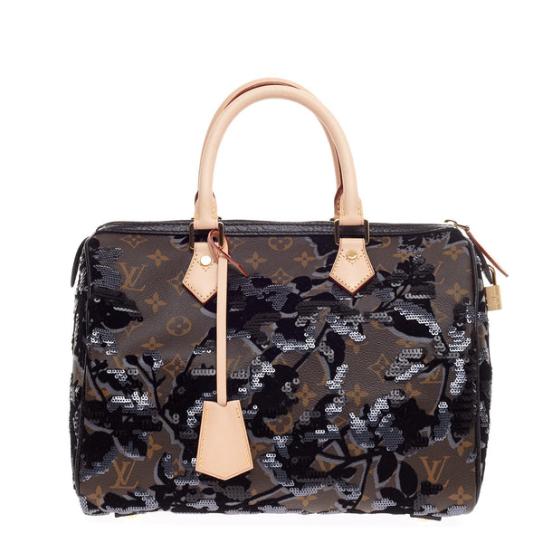Louis Vuitton Limited Edition Fleur De Jais Speedy 30 Handbag