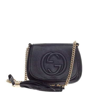 Gucci Soho Chain Strap Crossbody Leather Small