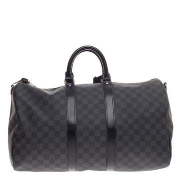Louis Vuitton Keepall Bandouliere Damier Graphite 45