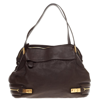 Chloe Cary Satchel Leather Medium