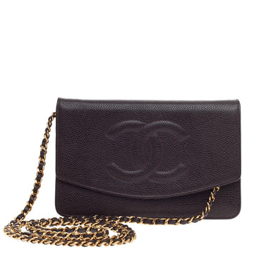 Chanel Timeless Wallet on Chain Caviar