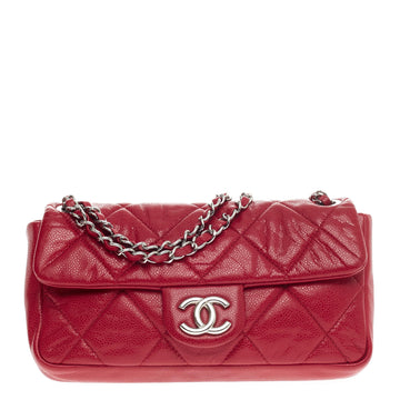 Chanel Nature Flap Quilted Glazed Soft Caviar Medium
