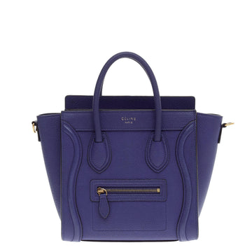 Celine Luggage Grainy Leather Nano