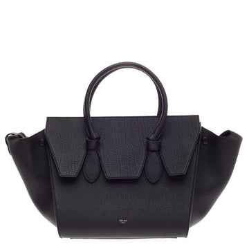 Celine Tie Knot Tote Grainy Leather Mini