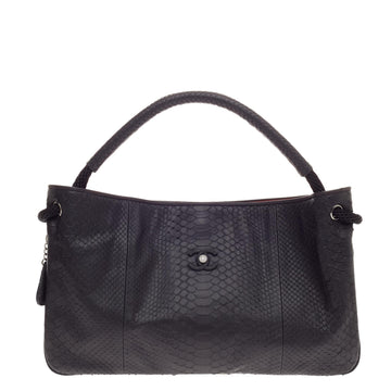 Chanel Expandable Hobo Matte Python XL