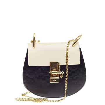 Chloe Drew Crossbody Leather and Suede Mini