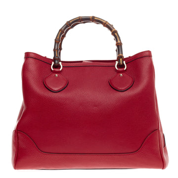 Gucci Diana Bamboo Top Handle Tote Leather Medium