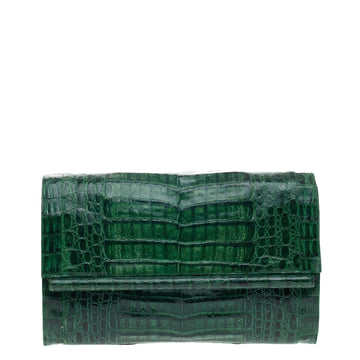 Nancy Gonzalez Bar Clutch Crocodile Large