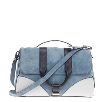 Jason Wu Hanne Messenger Suede with Leather Medium