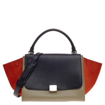 Celine Trapeze Tricolor Leather Medium