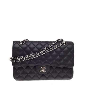 Chanel Classic Double Flap Quilted Caviar Medium