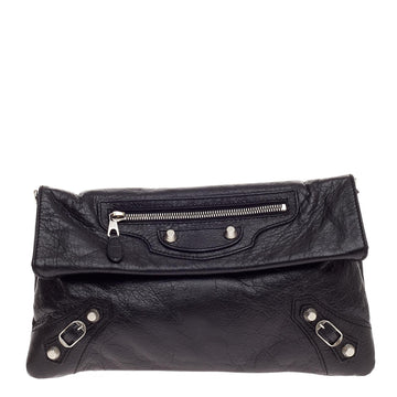 Balenciaga Envelope Strap Clutch Giant Studs Leather