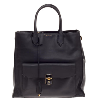 Balenciaga Padlock All Time Tote Leather Large