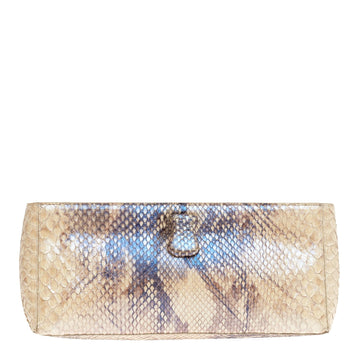 Nancy Gonzalez Frame Clutch Python