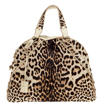 Saint Laurent Muse Shoulder Bag Printed Pony Hair Large