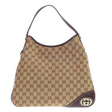 Gucci New Britt Hobo GG Canvas Medium