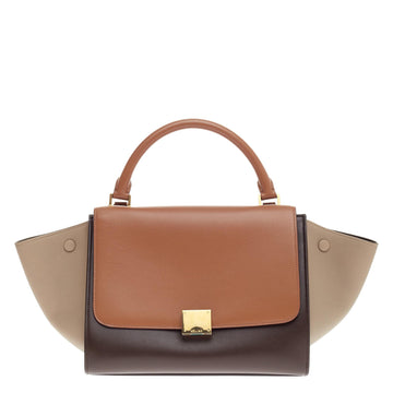 Celine Trapeze Tricolor Leather Small