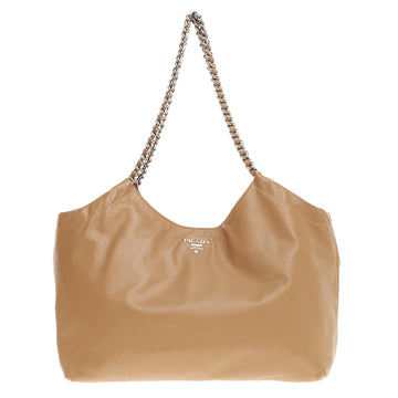 Prada Chain Tote Soft Calfskin