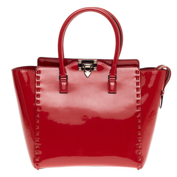 Valentino Rockstud Tote Rigid Patent Medium