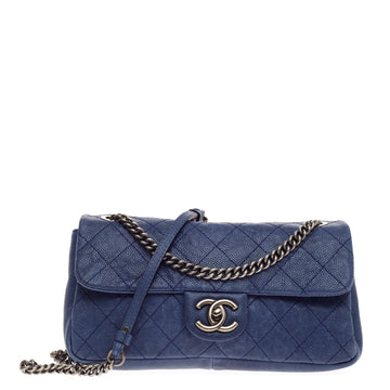 Chanel Simply CC Flap Quilted Caviar Medium