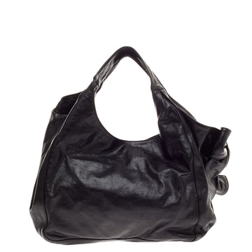 Valentino Nuage Bow Hobo Leather Large