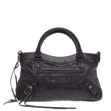 Balenciaga First Classic Studs Leather