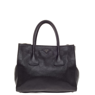 Prada Twin Pocket Tote Cervo Leather Medium